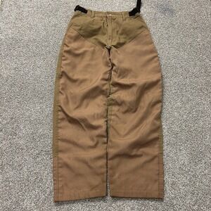Trail Tech Pants Mens Small Brown Canvas Relaxed Straight Reinforced Workwear